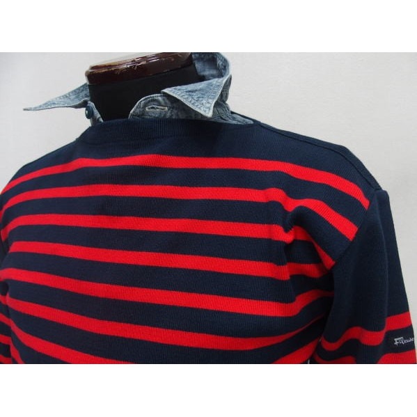 Fileuse d'Arvor(ե륺ܡ)[Brest Boat-Neck/MarineRouge Border/Made in France]