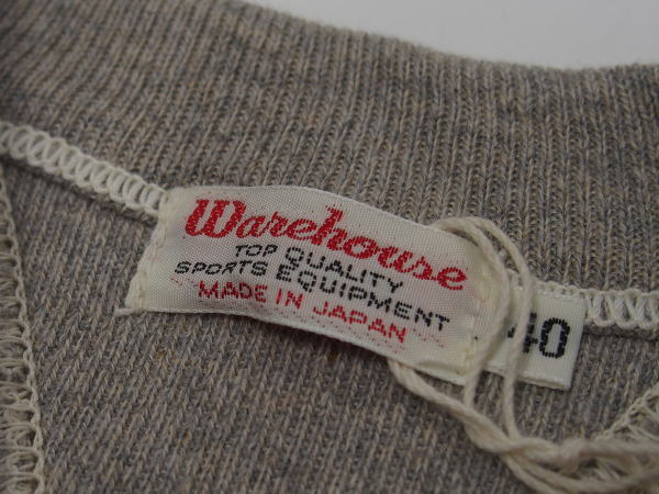 WAREHOUSEʥϥ[Lot.403 SET-IN SLEEVE SWEAT/348-Heather Gray]