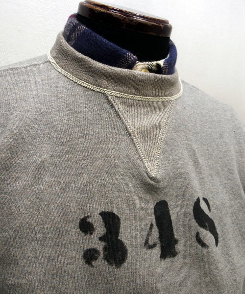 WAREHOUSEʥϥ[Lot.403 SET-IN SLEEVE SWEAT/348-Heather Gray]