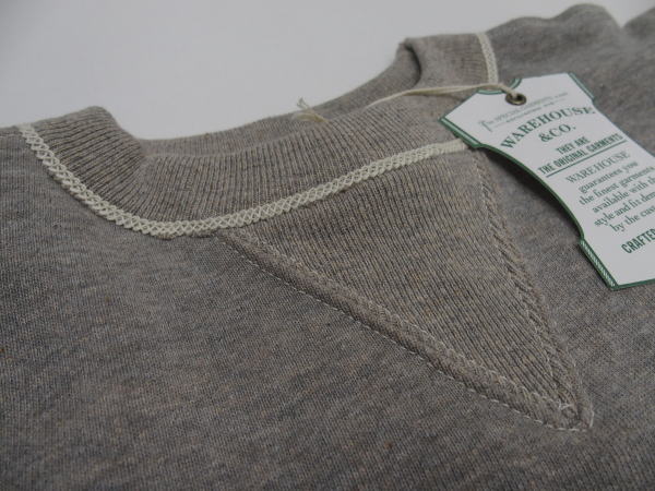 WAREHOUSEʥϥ[Lot.403 SET-IN SLEEVE SWEAT/Heather Gray]
