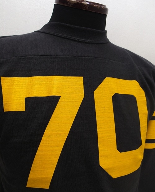 WAREHOUSE(�������ϥ���)[Lot.4063 3/4 Sleeve Football Tee/No'70-Smicro Black]