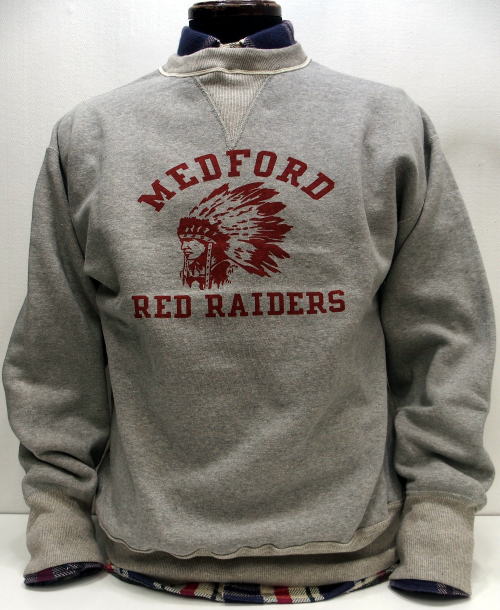 WAREHOUSEʥϥ[Lot.401 SET-IN SLEEVE SWEAT/MEDFORD-Heather Gray]