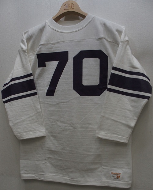 WAREHOUSE(�������ϥ���)[Lot.4063 3/4 Sleeve Football Tee/No'70-Off White]