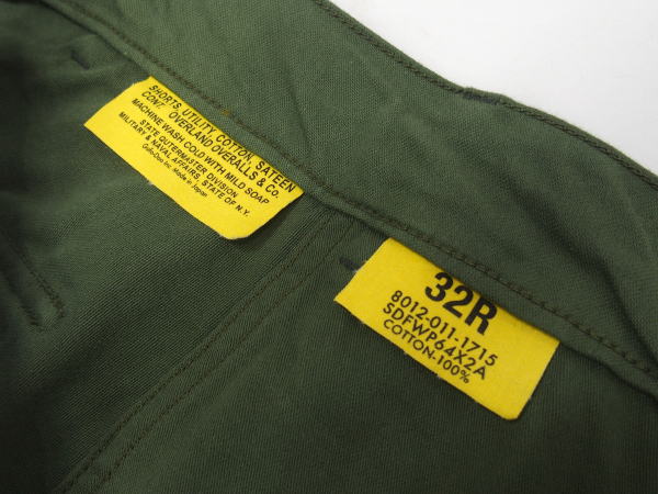 COLIMBO(������)[50s Army Utility Shorts/Fort Bragg-Plain]