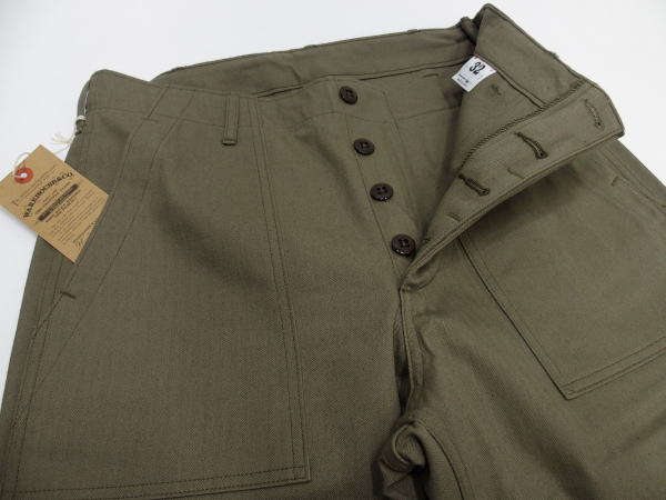 WAREHOUSE(�������ϥ���) [Military Pants/Herringbone Cross Lot.1086/Olive]