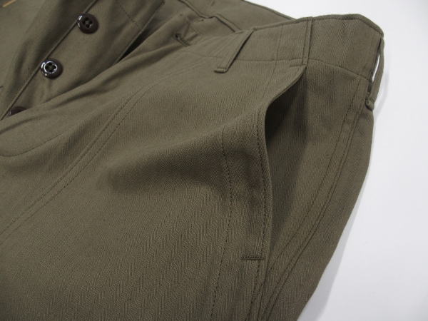 WAREHOUSE(�������ϥ���) [Military Pants/Herringbone Cross Lot.1086/Olive]
