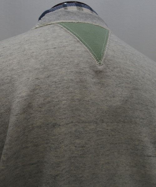 John Gluckow( å)by WAREHOUSE [JG-CS20 Freedom Sweats/2-Tone Green x Oatmeal]