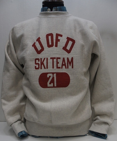 WAREHOUSE(�������ϥ���) [Lot.483 Crew Neck Sweatshirt/U OF D-Oatmeal]
