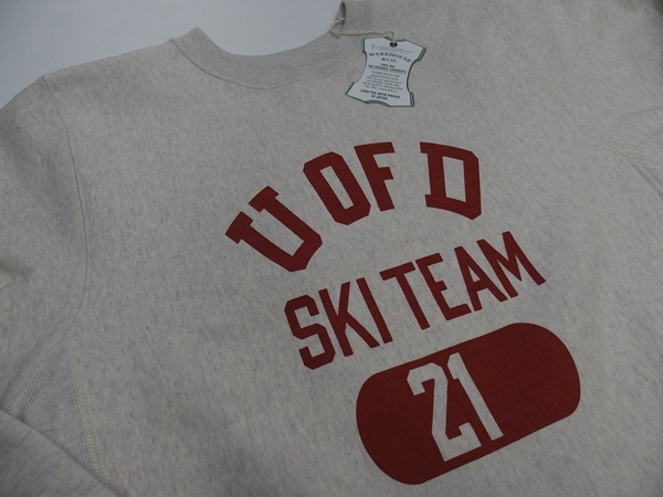 WAREHOUSE(�������ϥ���) [Lot.483 Crew Neck Sweatshirt/U OF D-Oatmeal]