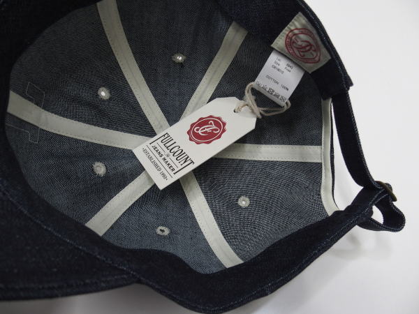 FULLCOUNT(�ե륫�����)[Lot.6843 6Panel Denim Baseball Cap" F "Patch]
