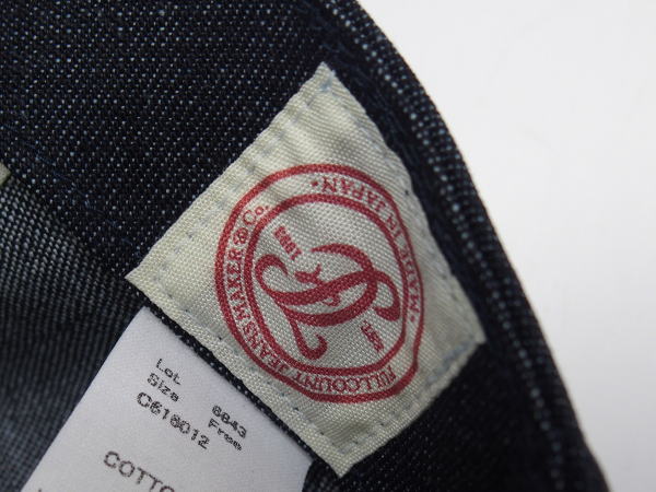 FULLCOUNT(�ե륫�����)[Lot.6843 6Panel Denim Baseball Cap" F "Patch]
