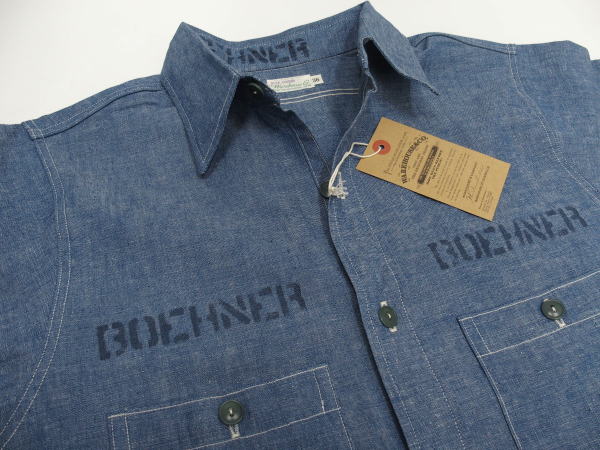 WAREHOUSE(ウエアハウス) [Lot.3044 USN CHAMBRAY SHIRTS/Custom