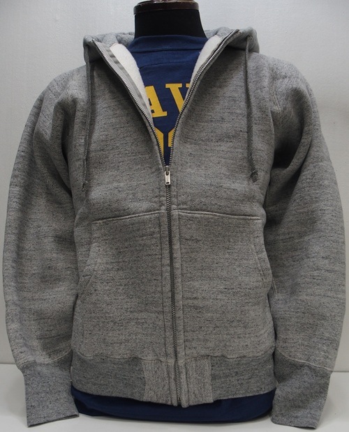 COLIMBO(������)[Letterman Full-Zip Sweat Parka/Heather Gray]