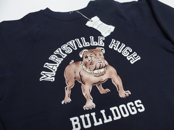 WAREHOUSE(�������ϥ���)[Lot.409 Raglan Sleeves Sweat/MARYSVILLE HIGH-Navy]