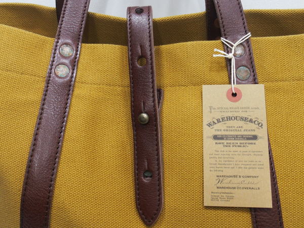 WAREHOUSE(ウエアハウス)[Lot.5220 LEATHER＆CANVAS TOTE BAG/Dark 