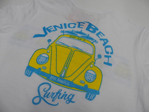 SUNSET SURF(���󥻥åȥ�����)Safu T-Shirts[WV CAR/White]