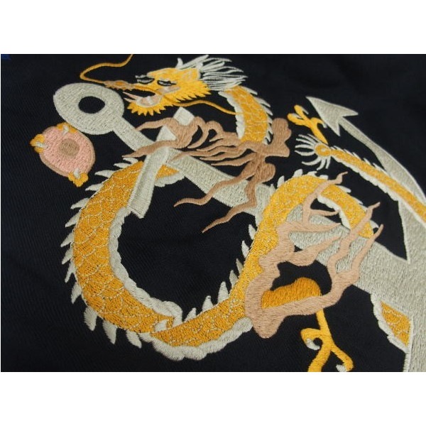 HELLER'S CAFE(�إ顼�����ե�)by WAREHOUSE [1950's USS CREW's Souvenir Jacket /DRAGON ANCHOR]