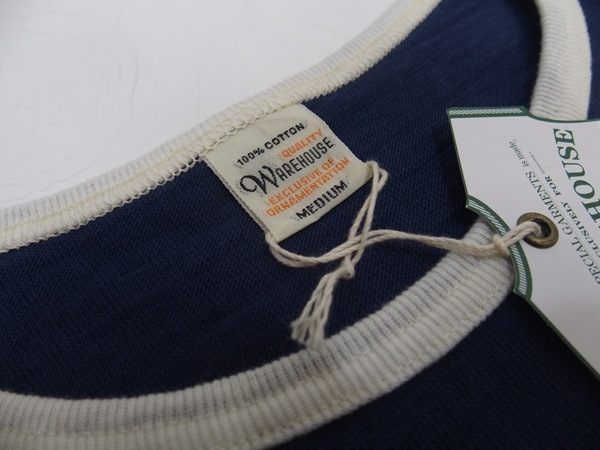 WAREHOUSE(ϥ)[Lot.4059 Ringer Tee/CLARKSVILLE-NavyCream]