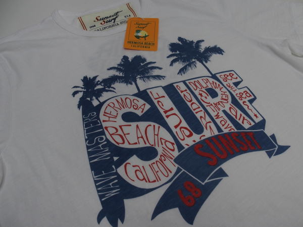 SUNSET SURF(󥻥åȥ)Safu T-Shirts[PALM TREE/White]