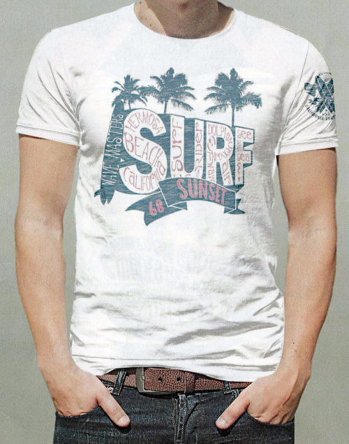 SUNSET SURF(󥻥åȥ)Safu T-Shirts[PALM TREE/White]