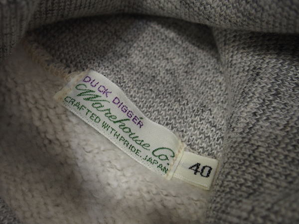 WAREHOUSE(ϥ)[Lot.468 2-Needles Stitch High-Neck Sweat]
