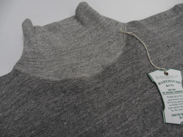 WAREHOUSE(ϥ)[Lot.468 2-Needles Stitch High-Neck Sweat]