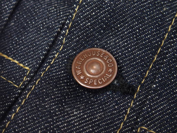 WAREHOUSE(�������ϥ���) [Lot.2001XX(2000XX) Late 1940's to 1950 Copper-Colored Steel Buttons]