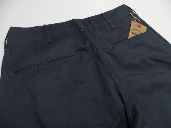 WAREHOUSE(�������ϥ���)Original Vintage Chinoes [Lot.1082 MILITARY CHINOES/Not Washing-Blue Gray]