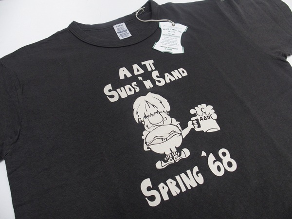 WAREHOUSE(ϥ)[Lot.4064 SPRING 68 2ND-HAND SERIES TEE/Charcoal]