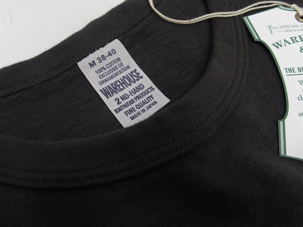 WAREHOUSE(ϥ)[Lot.4064 SPRING 68 2ND-HAND SERIES TEE/Charcoal]