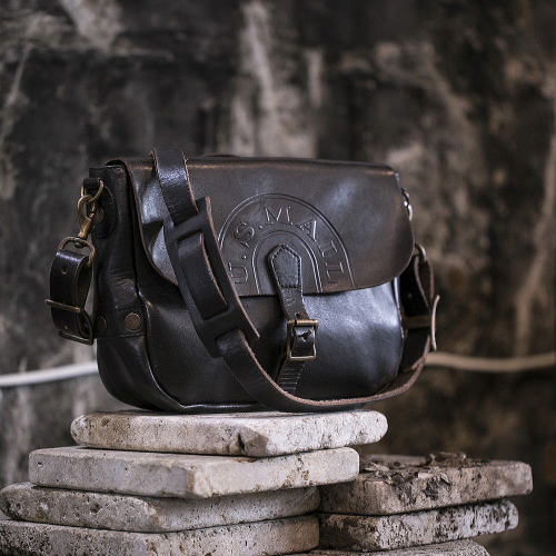 Vasco(��������) [Lot.VS-249L LEATHER POSTMAN MINI SHOULDER BAG TYPE-2/Black]