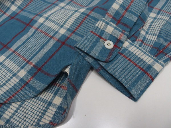 WAREHOUSE(ϥ) [Lot.3055 LONG SLEEVE CHECK WORK SHIRTS/Sax]