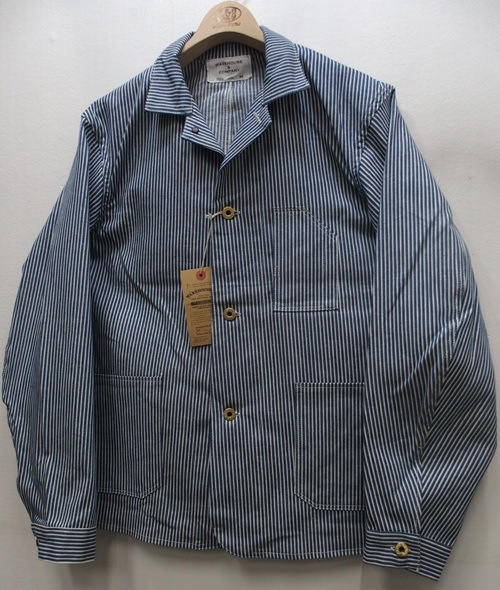 WAREHOUSE(ϥ) [Lot 2224 1920S FREE LAND CHORE JACKET/Hickory Denim-Non Wash]