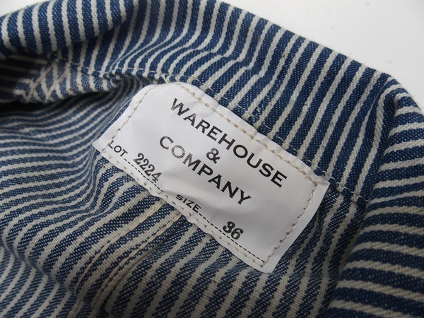 WAREHOUSE(ϥ) [Lot 2224 1920S FREE LAND CHORE JACKET/Hickory Denim-Non Wash]