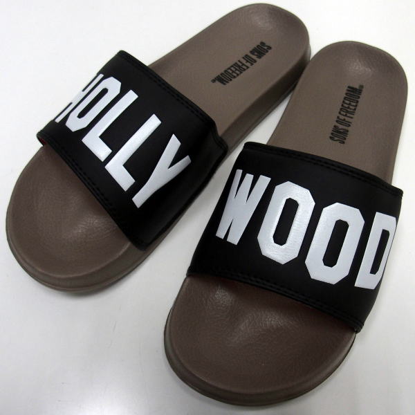 ں߸˽ʬ/ʡԲ/50% OFFSUNS OF FREEDOM(  ե꡼)[Shower Sandals/HOLLY WOOD///ӡ/Black]
