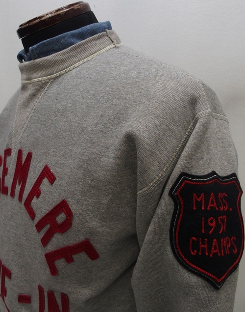 WAREHOUSE�ʥ������ϥ�����[Lot.401 SET-IN SLEEVE SWEAT/EDGEMERE-Heather Gray]