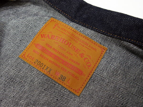 WAREHOUSE(�������ϥ���) [Lot.2001xx 1st Type Denim Jacket/Non-wash]