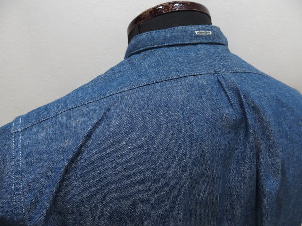 WAREHOUSE(ウエアハウス) [Lot.3046 STAND COLLAR CHAMBRAY SHIRTS