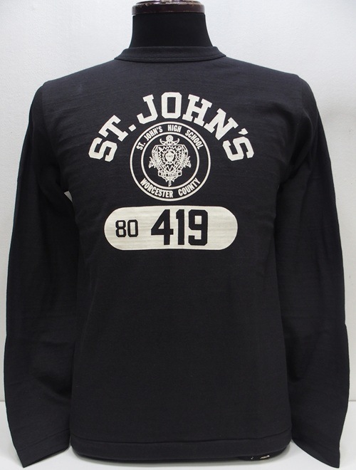 WAREHOUSE(�������ϥ���)[Lot.5906 Long Sleeves Tee/ST JOHN'S-Smicro Black]