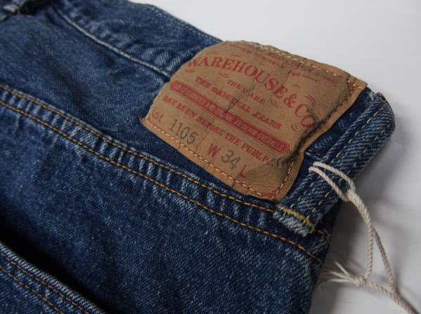 WAREHOUSE(ϥ) [2ND-HAND Lot.1105/Real Vintage Used Wash/Zipper-fly]