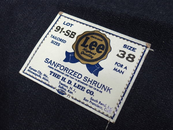 Lee(꡼)Archives Real Vintage[40MODEL 91-SB Housemark Overall/Indigo]