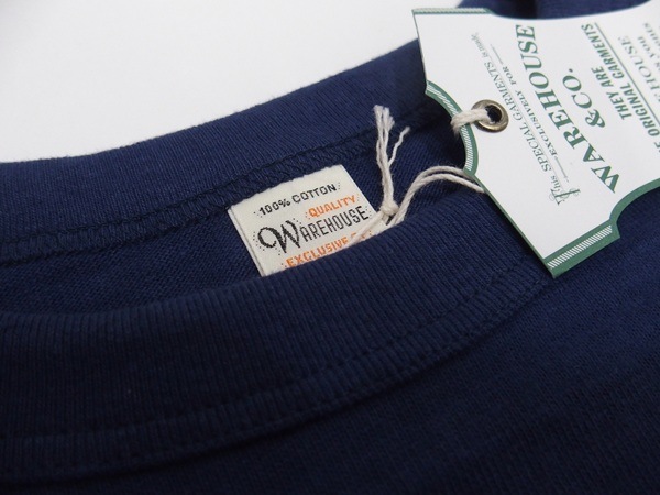 WAREHOUSE(�������ϥ���)[Lot.5906 Long Sleeves Tee/ST JOHN'S-Navy]