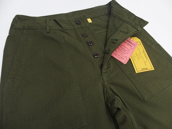 COLIMBO(������)[50's Army Utility Trousers-Fort Knox/Olive-Plain]