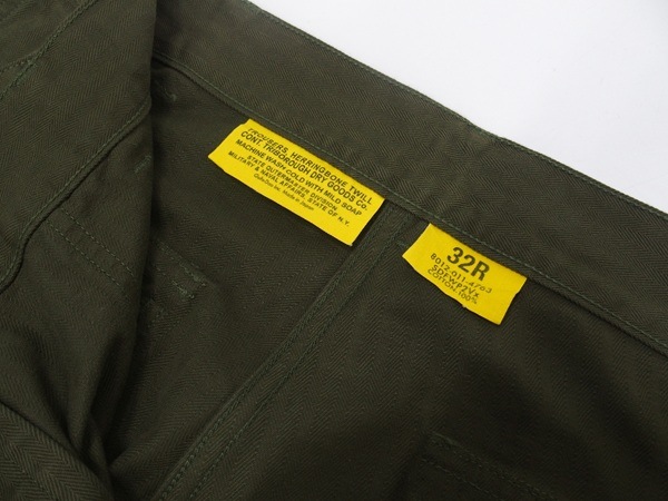 COLIMBO(������)[50's Army Utility Trousers-Fort Knox/Olive-Plain]