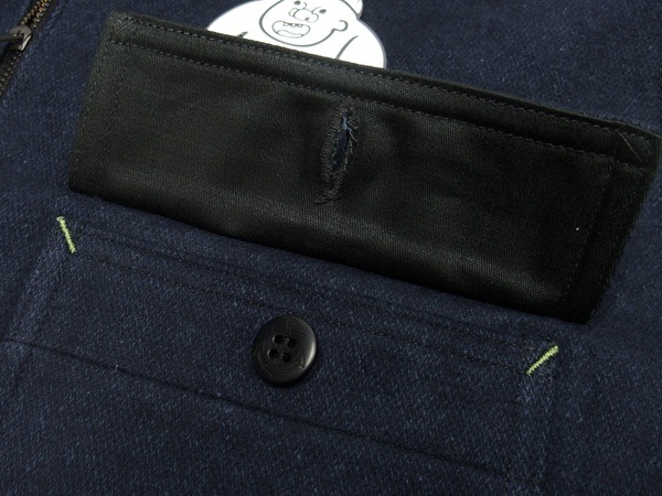 John Gluckow(����� ����å���)by WAREHOUSE [Lot.JG-39 C.P.O.Half-Zip Shirt/Navy]