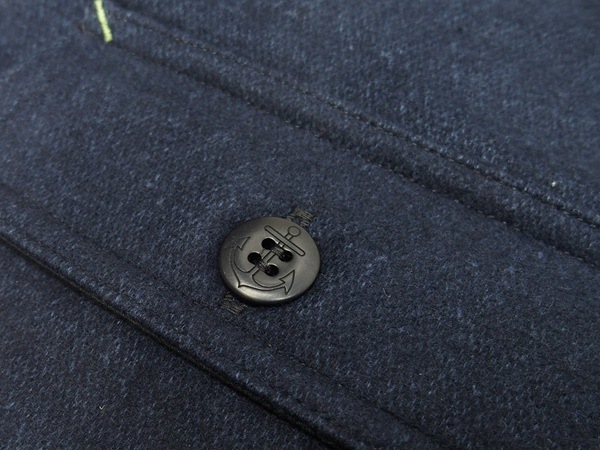 John Gluckow(����� ����å���)by WAREHOUSE [Lot.JG-39 C.P.O.Half-Zip Shirt/Navy]