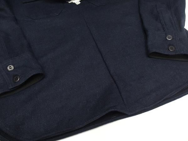 John Gluckow(����� ����å���)by WAREHOUSE [Lot.JG-39 C.P.O.Half-Zip Shirt/Navy]