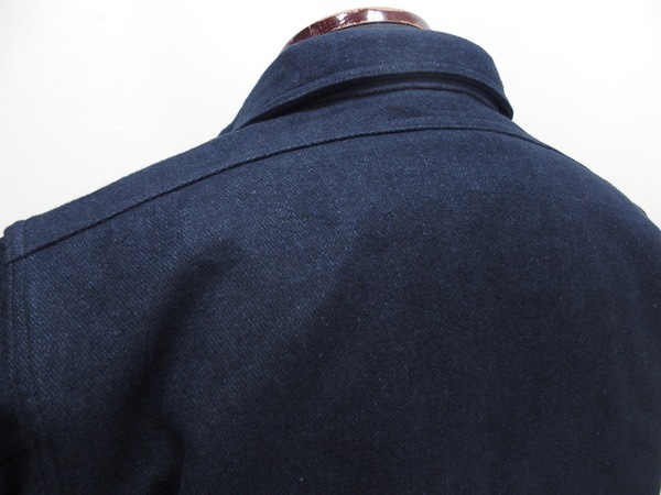 John Gluckow(����� ����å���)by WAREHOUSE [Lot.JG-39 C.P.O.Half-Zip Shirt/Navy]