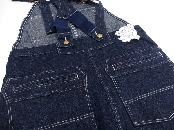 John Gluckow(����� ����å���)by WAREHOUSE [JG-41 Strongarm Reinforced Overalls/Indigo Denim]