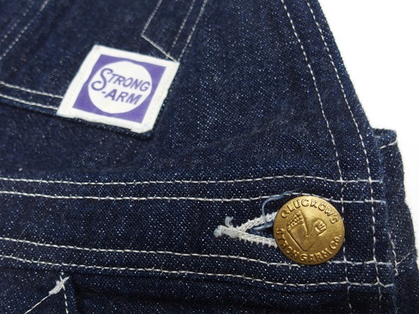 John Gluckow(����� ����å���)by WAREHOUSE [JG-41 Strongarm Reinforced Overalls/Indigo Denim]